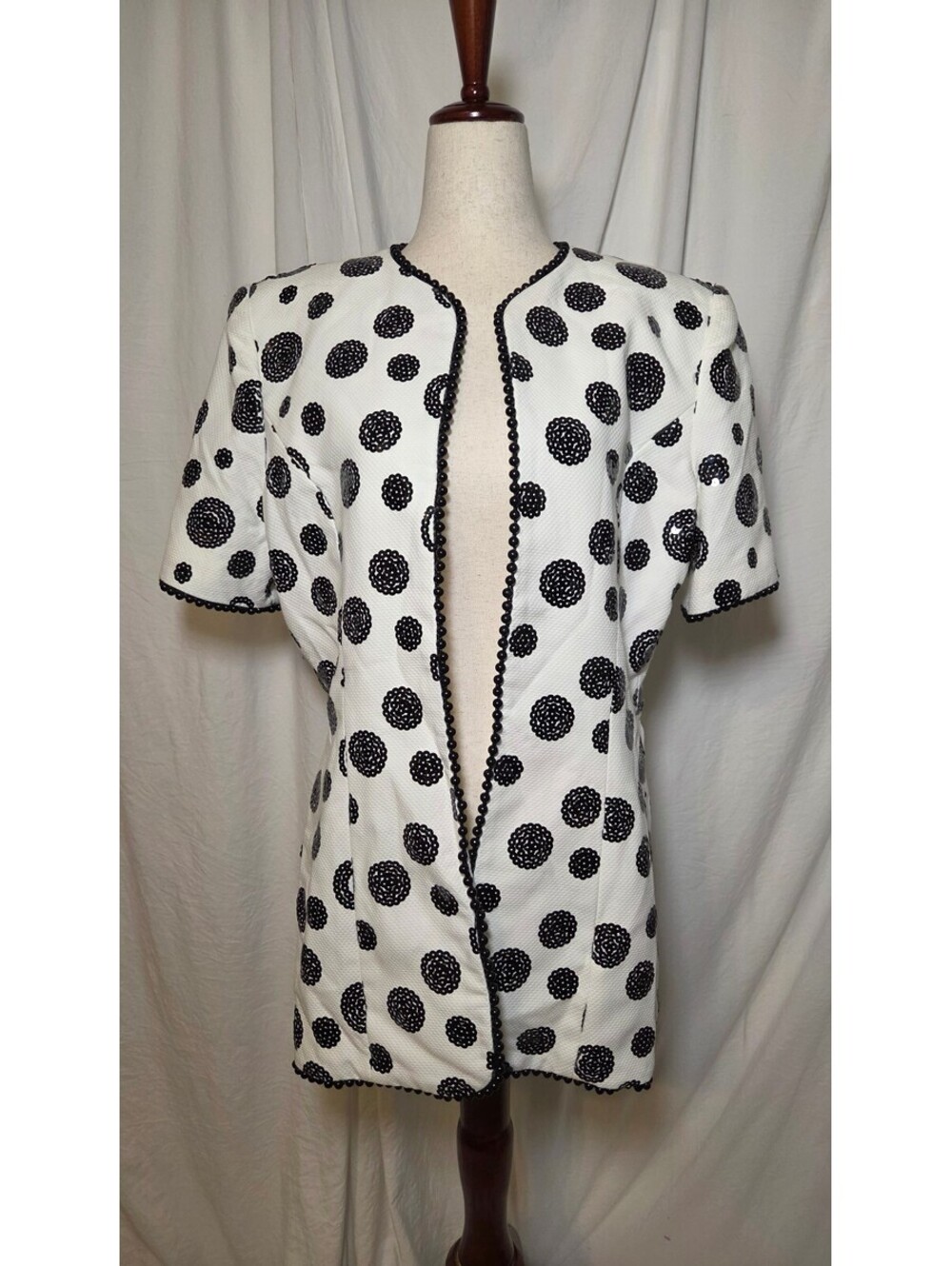 VICTOR COSTA For Nahdree Appliqued Women's Suit Jacket size 12